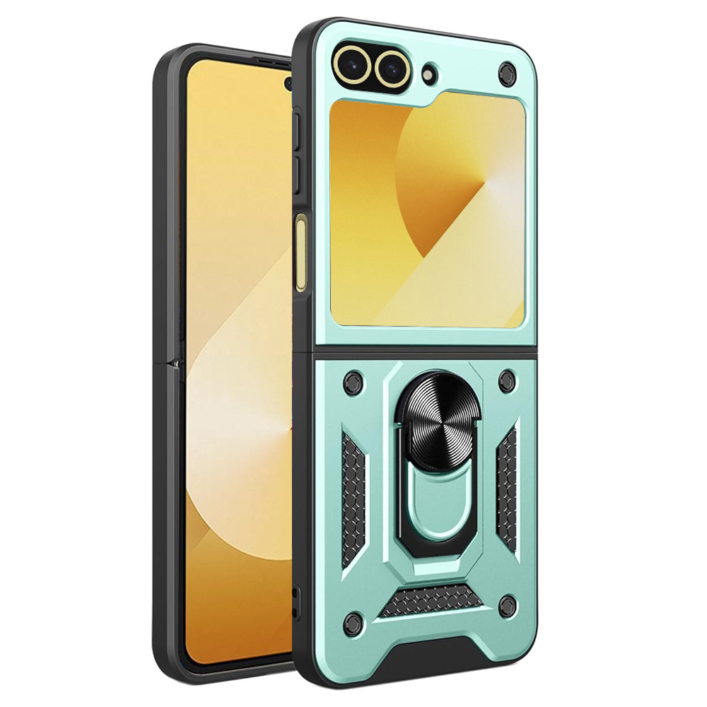 Калъф за Samsung Galaxy Z Flip6 / Flip7 FE - Techsuit CamShield Series - Зелен