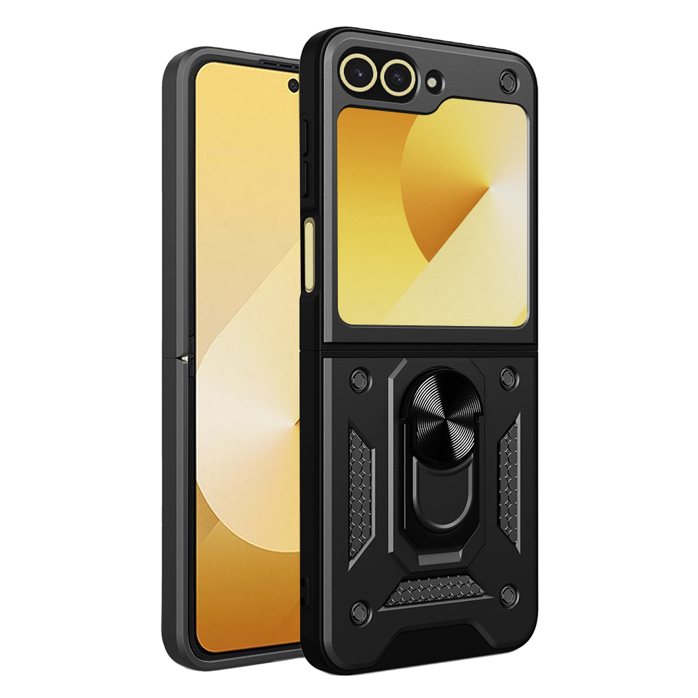 Калъф за Samsung Galaxy Z Flip6 / Flip7 FE - Techsuit CamShield Series - Черен