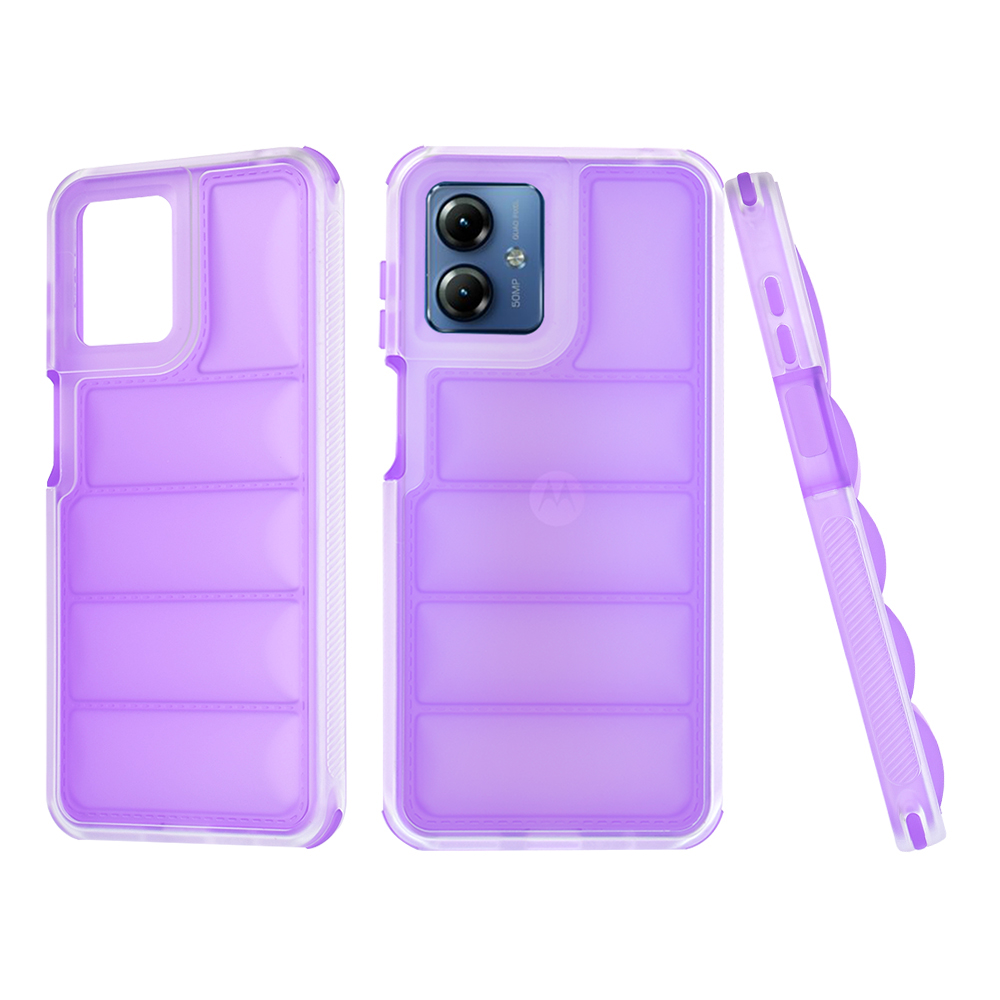 Калъф за Motorola Moto G14 - Techsuit Wave Shield - Лилав
