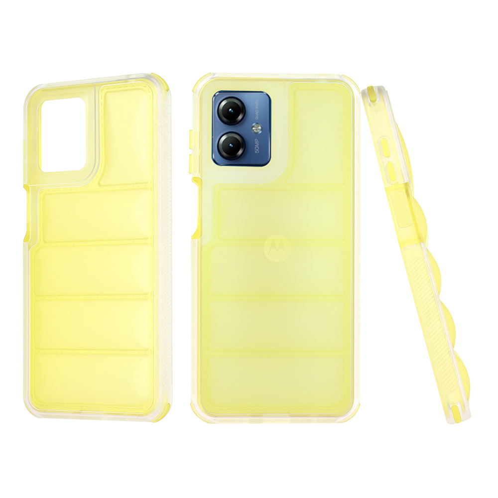 Калъф за Motorola Moto G14 - Techsuit Wave Shield - Жълт
