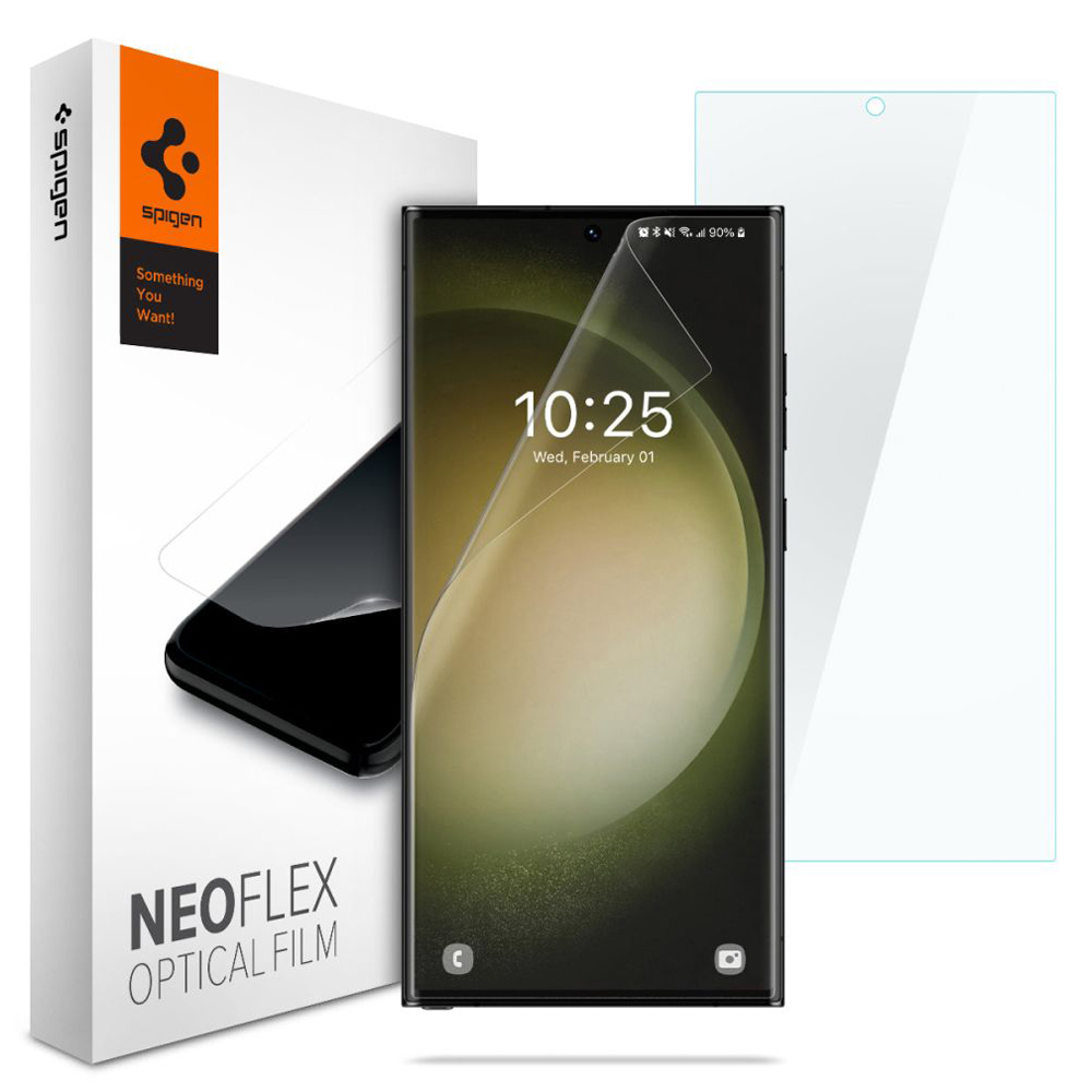 Капак за Samsung Galaxy S23 Ultra (комплект 2) - Spigen Neo Flex (AFL05943) - Прозрачен