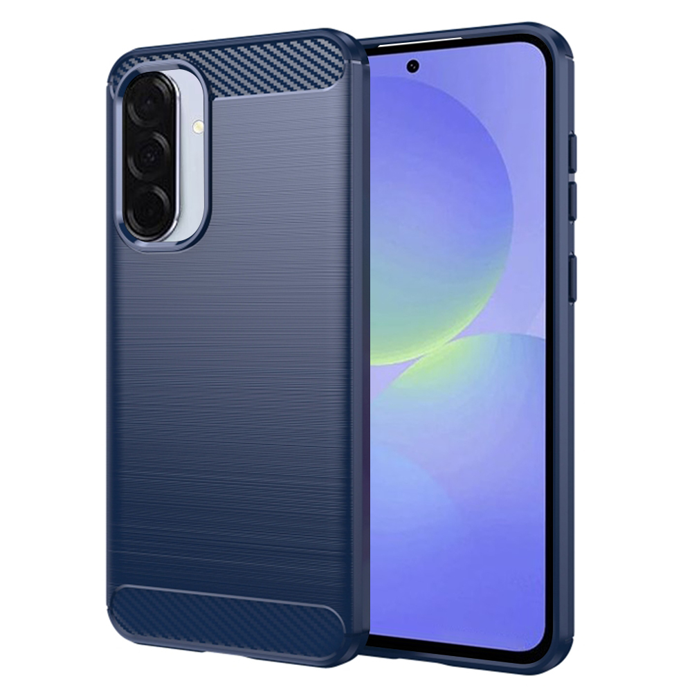 Калъф за Samsung Galaxy A36 5G / A56 5G - Techsuit Carbon Silicone - Син