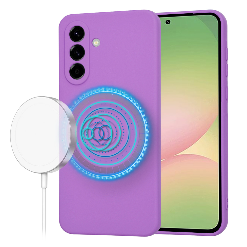 Калъф за Samsung Galaxy A56 5G - Techsuit SoftFlex MagSafe - Лилав
