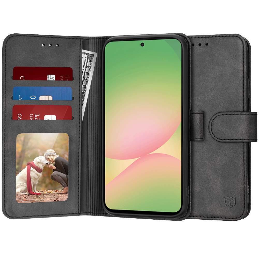 Калъф за Samsung Galaxy A56 5G - Techsuit Diary Book - Черен