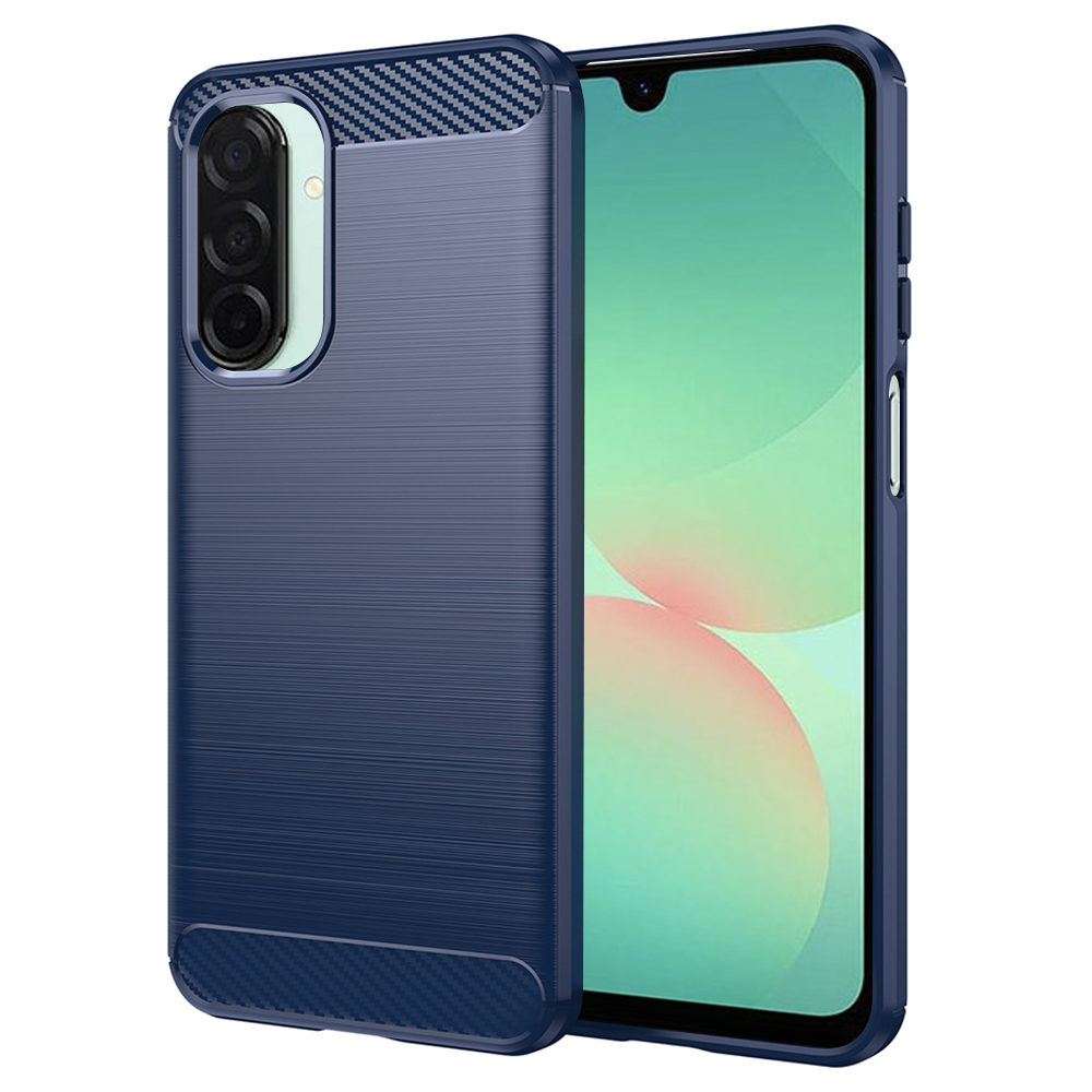 Калъф за Samsung Galaxy A26 5G - Techsuit Carbon Silicone - Син