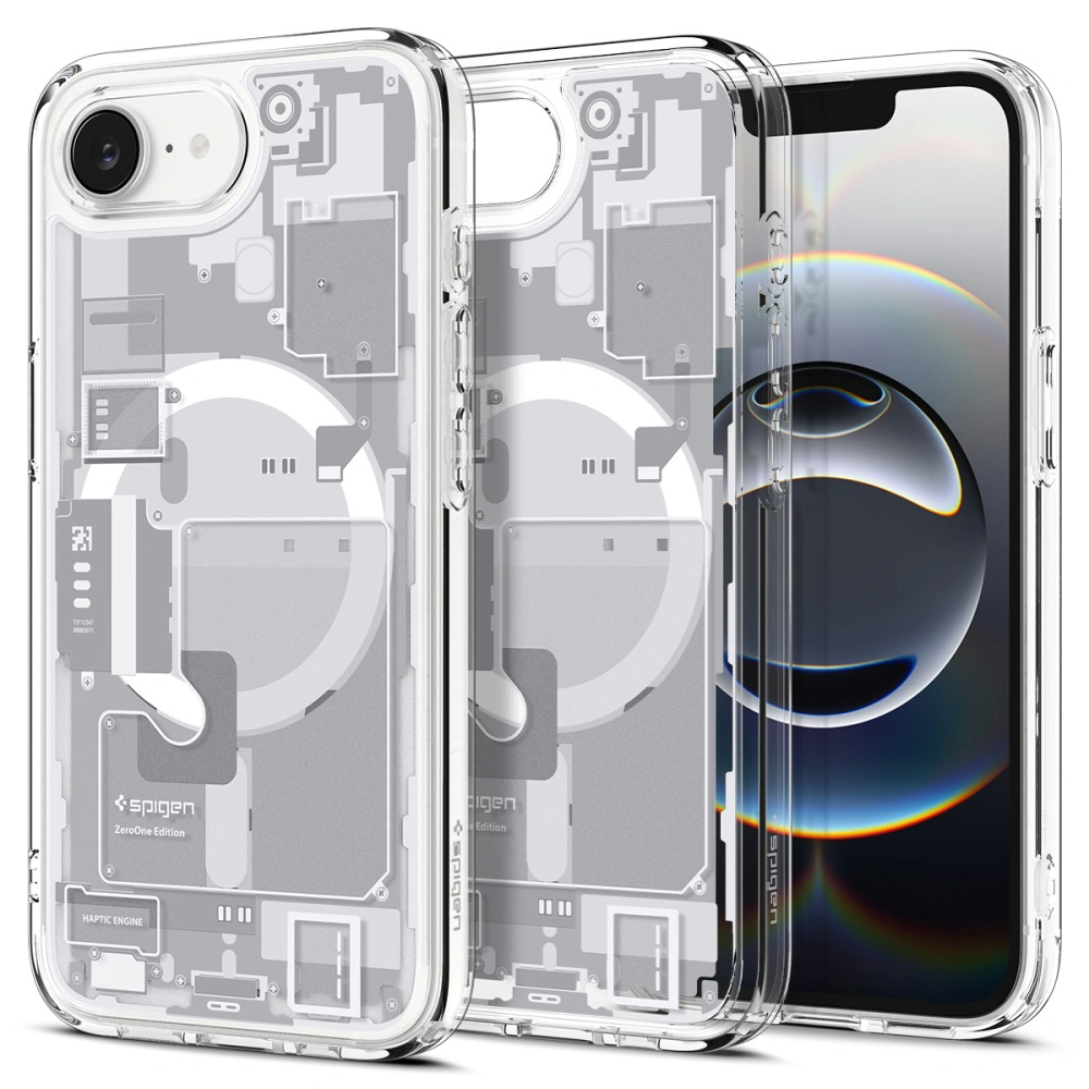 Калъф за iPhone 16e / iPhone 17e - Spigen Ultra Hybrid Zero One MagSafe (ACS09142) - Бял