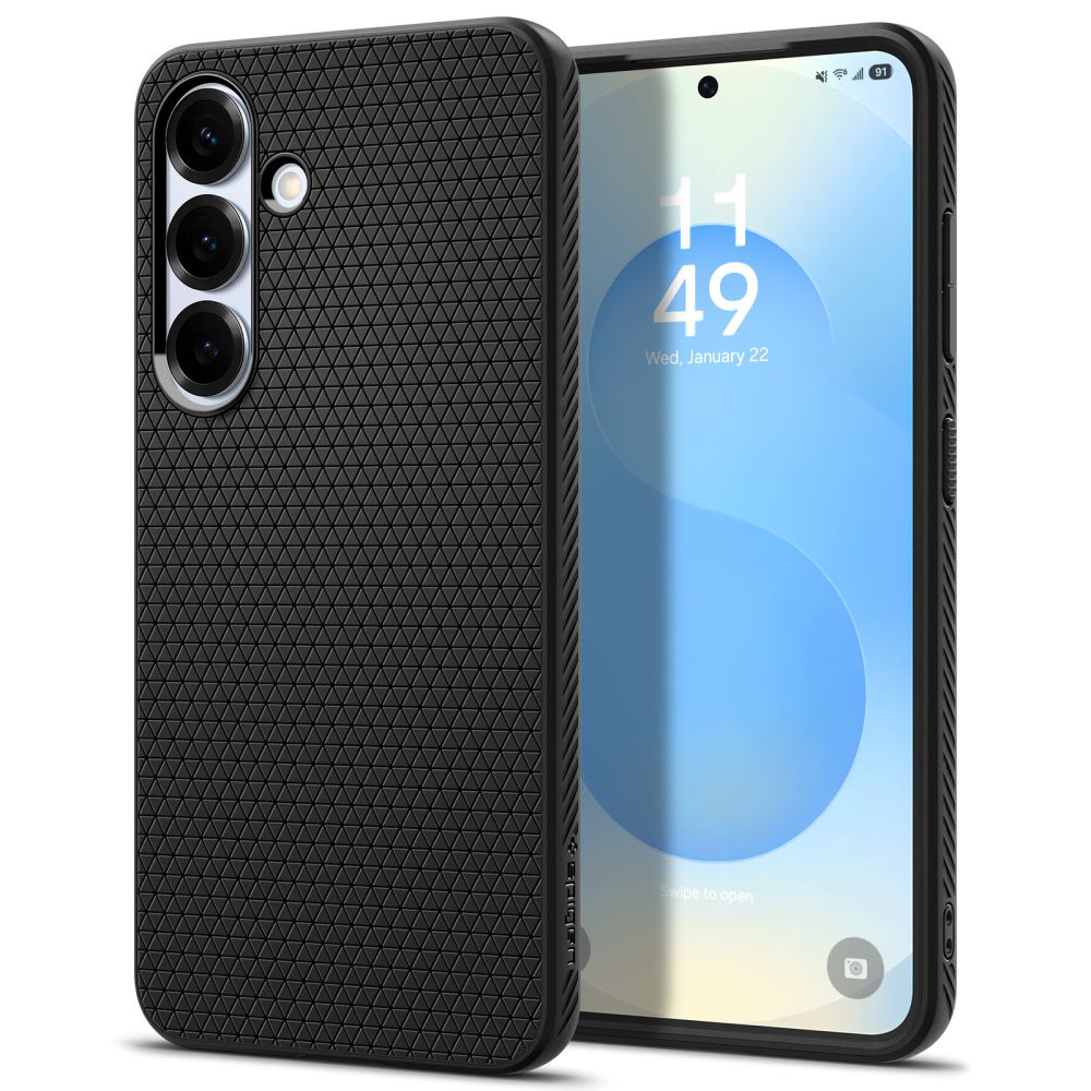 Калъф за Samsung Galaxy S25 - Spigen Liquid Air (ACS09000) - Черен мат