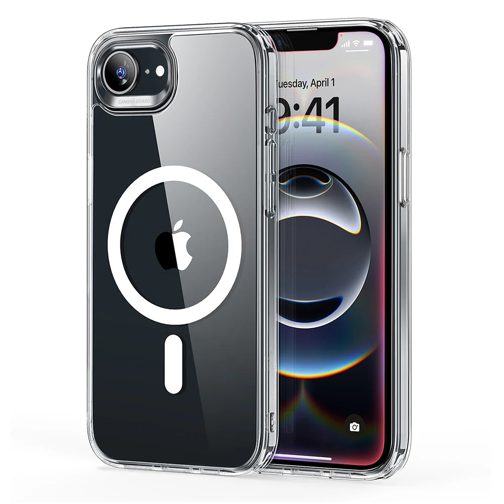 Калъф за iPhone 16e / iPhone 17e - ESR Classic Hybrid HaloLock - Прозрачен