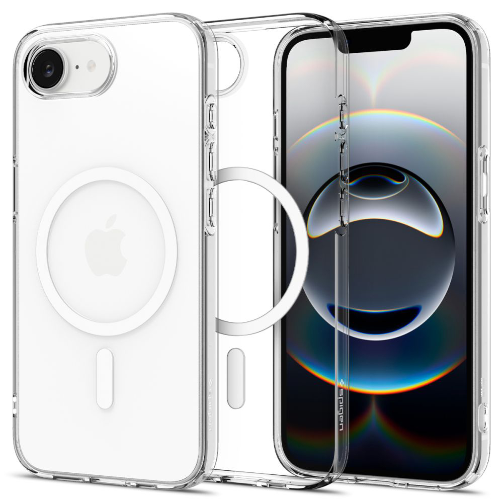 Калъф за iPhone 16e / iPhone 17e - Spigen Liquid Crystal MagSafe (ACS09150) - Прозрачен