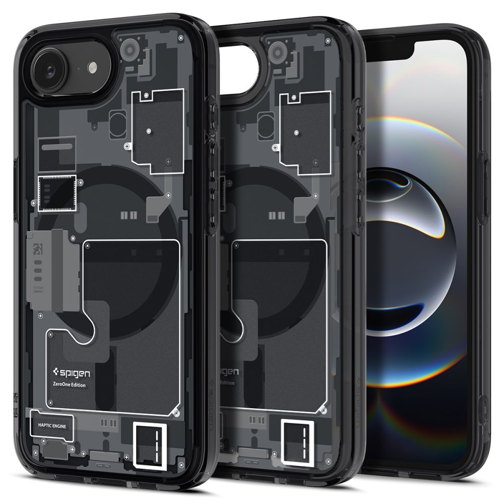 Калъф за iPhone 16e / iPhone 17e - Spigen Ultra Hybrid Zero One MagSafe (ACS09141) - Черен