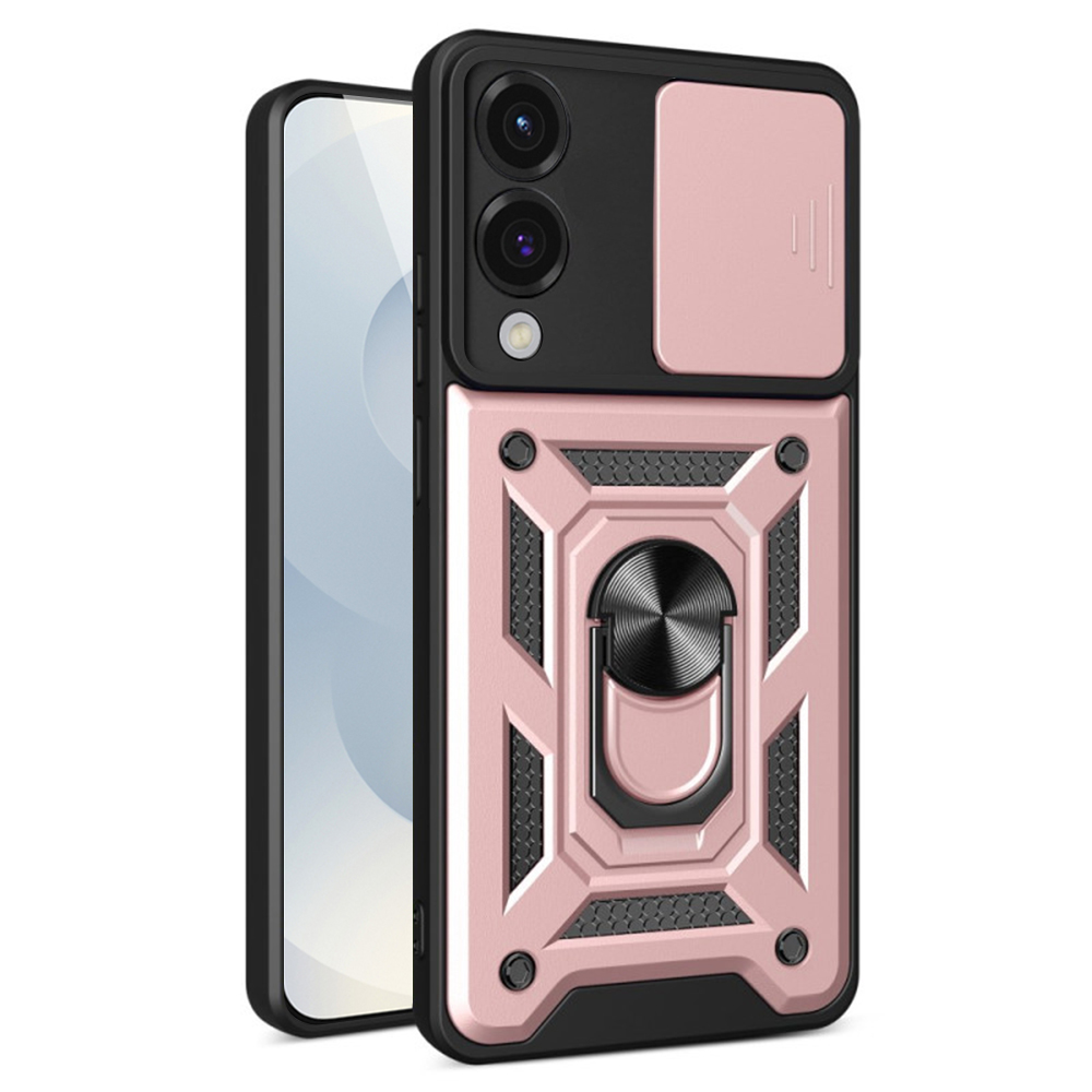Калъф за Samsung Galaxy S25 Edge - Techsuit CamShield Series - Розово злато