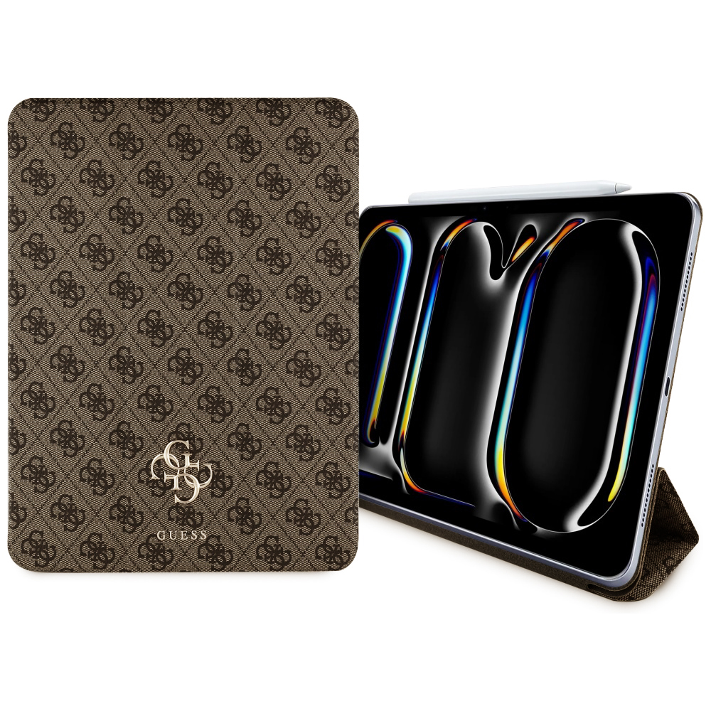 Калъф за iPad Pro 11 (2024) / iPad Pro 11 (2025) - Guess Magnetic 4G Big Logo (GUFC11PM24PS4S4SGW) - Кафяв