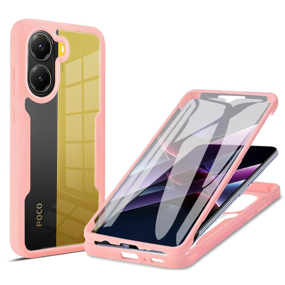 Калъф за Xiaomi Poco X7 Pro + Cover - Techsuit ColorVerse 360 Series - Розов