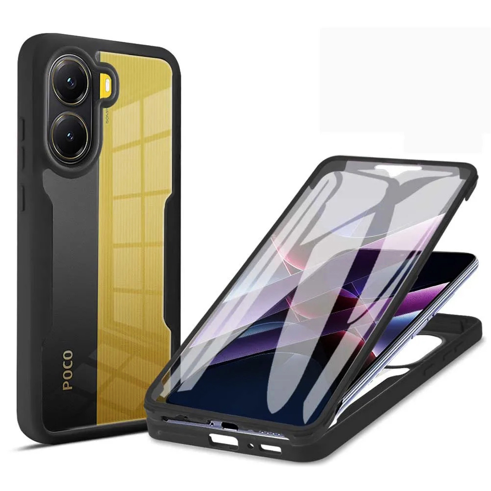 Калъф за Xiaomi Poco X7 Pro + Pouch - Techsuit ColorVerse 360 Series - Черен