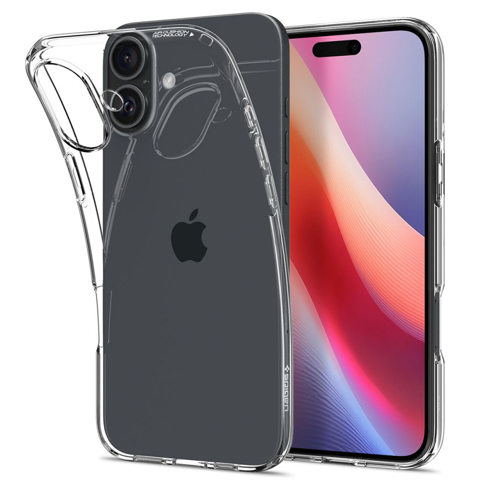 Калъф за iPhone 16 Plus - Spigen Liquid Crystal (ACS08064) - Crystal Прозрачен