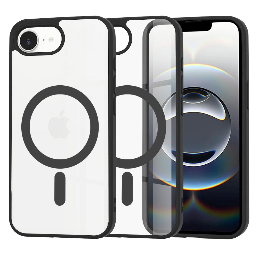 Калъф за iPhone 16e / iPhone 17e - Techsuit MagSafe Pro - Черен