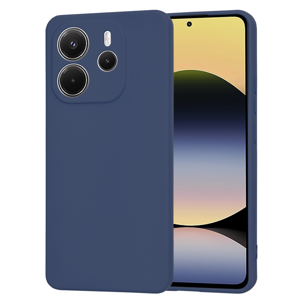 Калъф за Xiaomi Redmi Note 14 4G (регионален) - Techsuit SoftFlex - Тъмносин Син