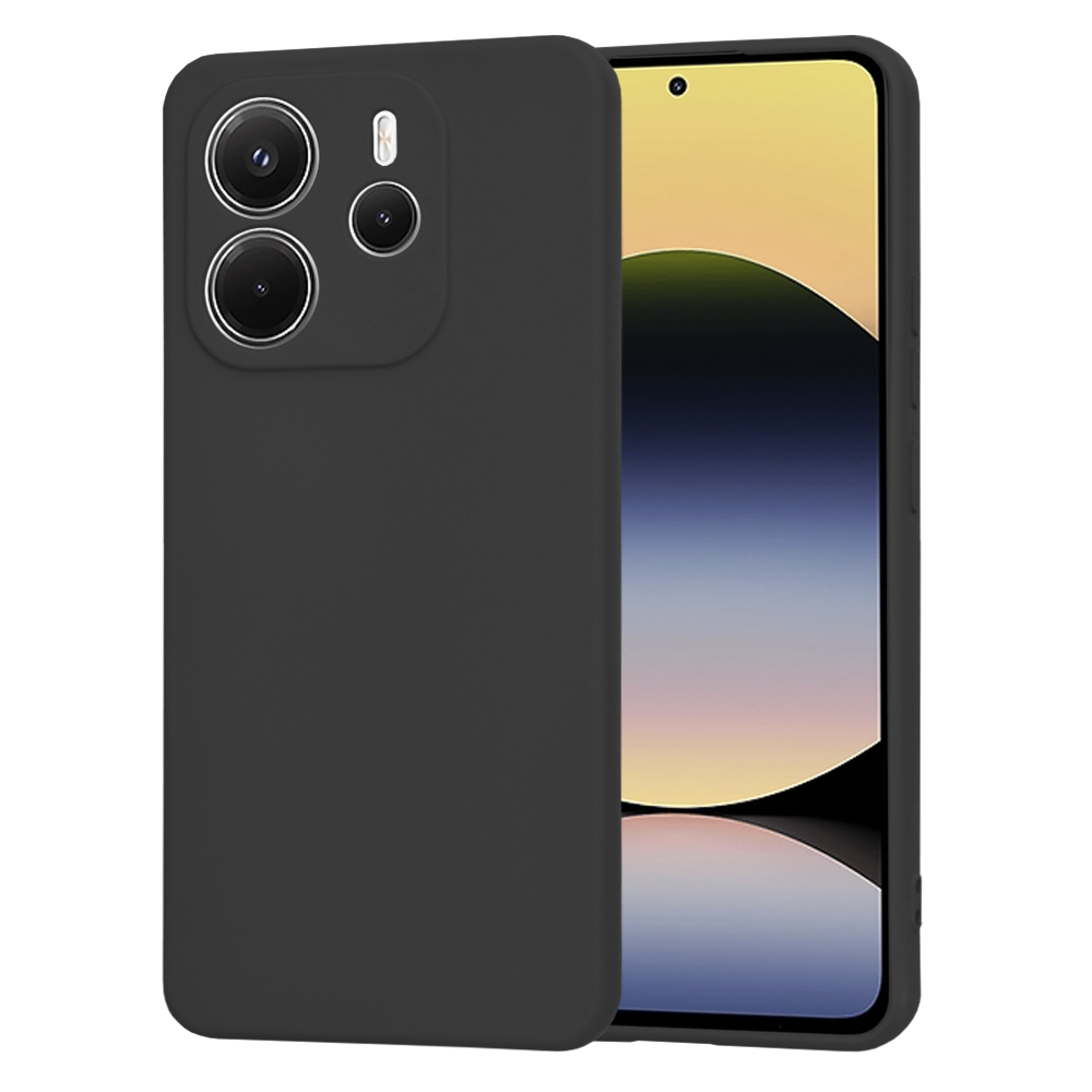 Калъф за Xiaomi Redmi Note 14 4G (Регионален) - Techsuit SoftFlex - Черен