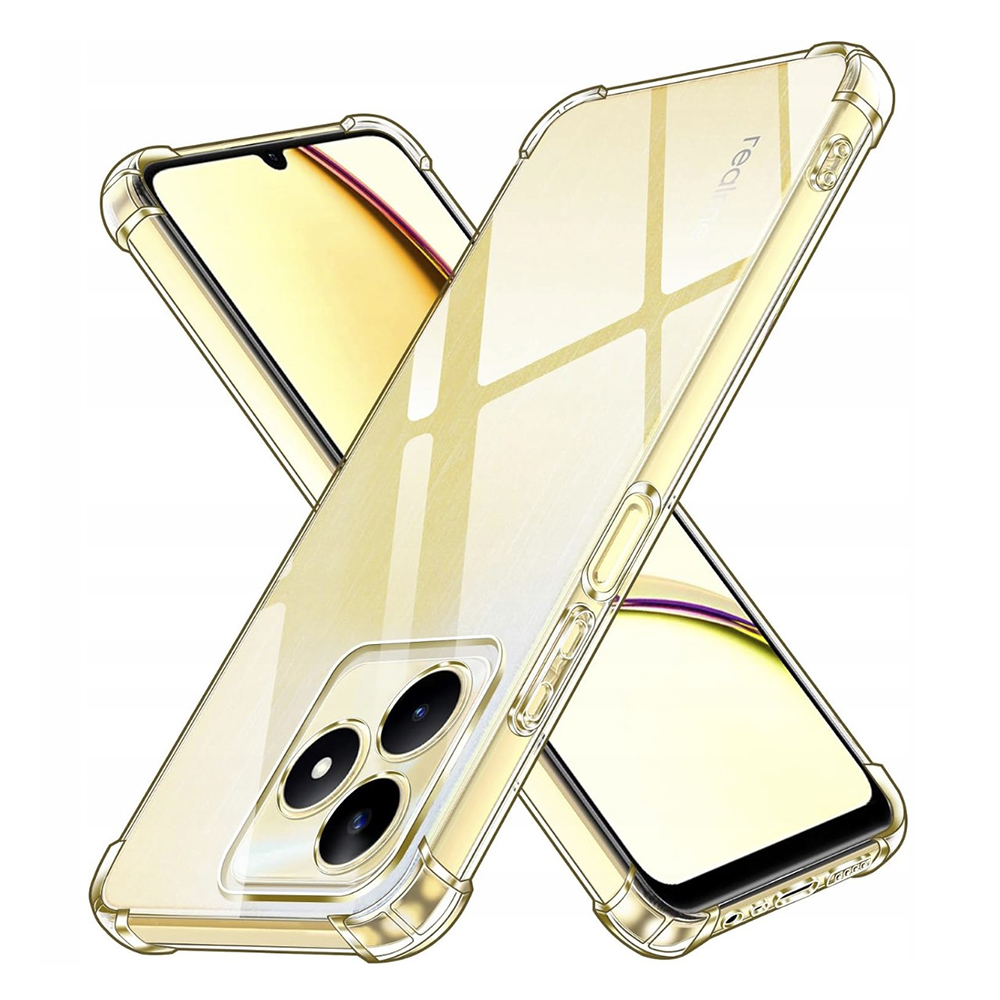 Калъф за Realme C51 / Note 50 - Techsuit Shockproof Прозрачен Silicone - Прозрачен