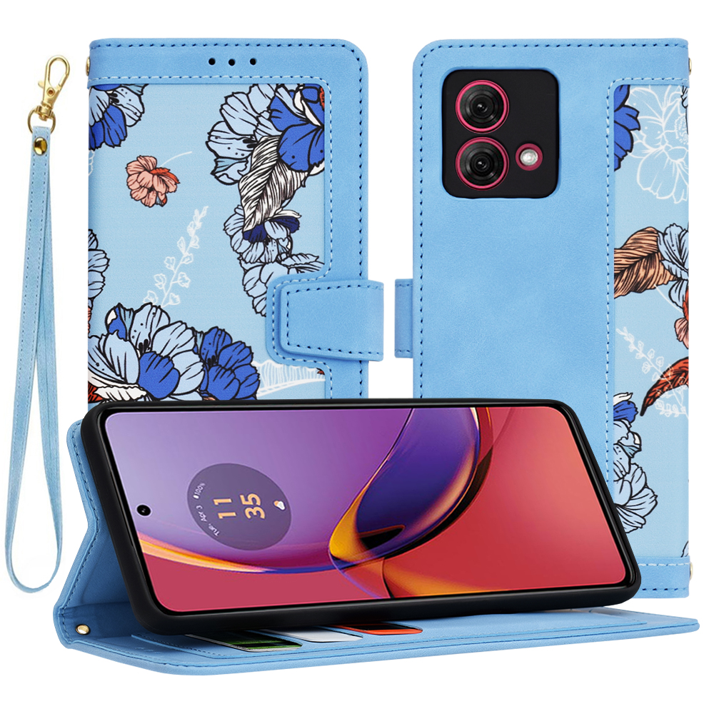Калъф за Motorola Moto G84 - Techsuit FlipCraft - Vibrant Син