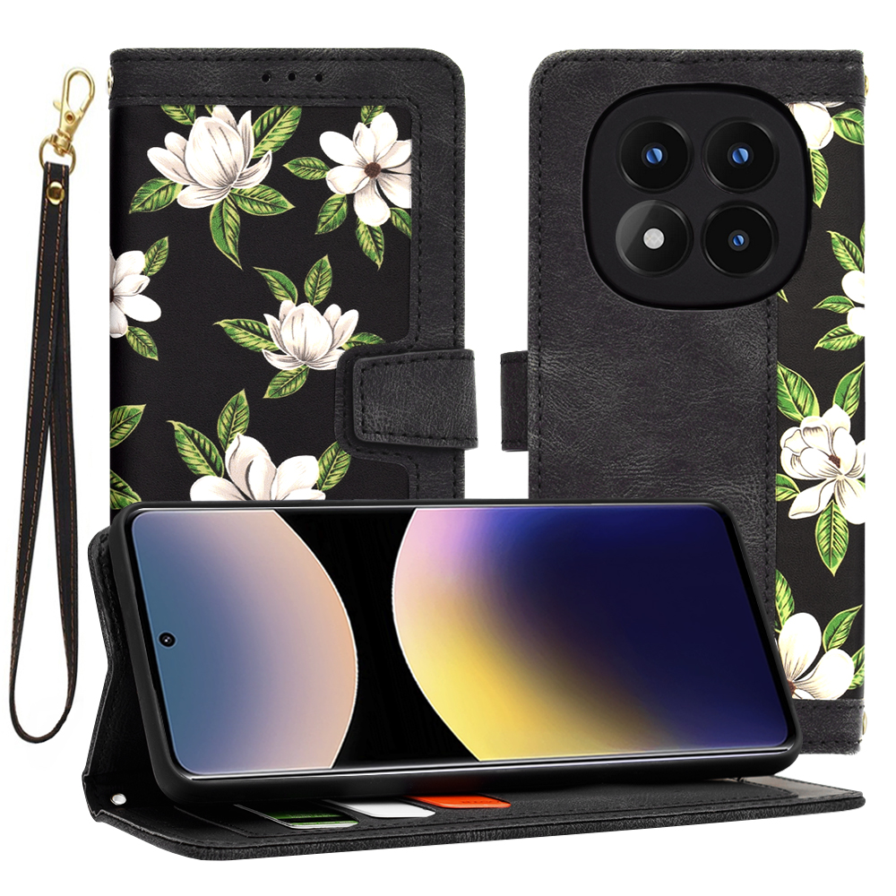 Калъф за Xiaomi Redmi Note 14 Pro 4G - Techsuit FlipCraft - Flowers of the Dawn