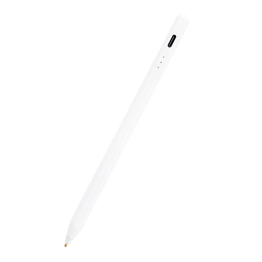 Стилус универсален, 130mAh, USB-C - Techsuit (S3) - Бял