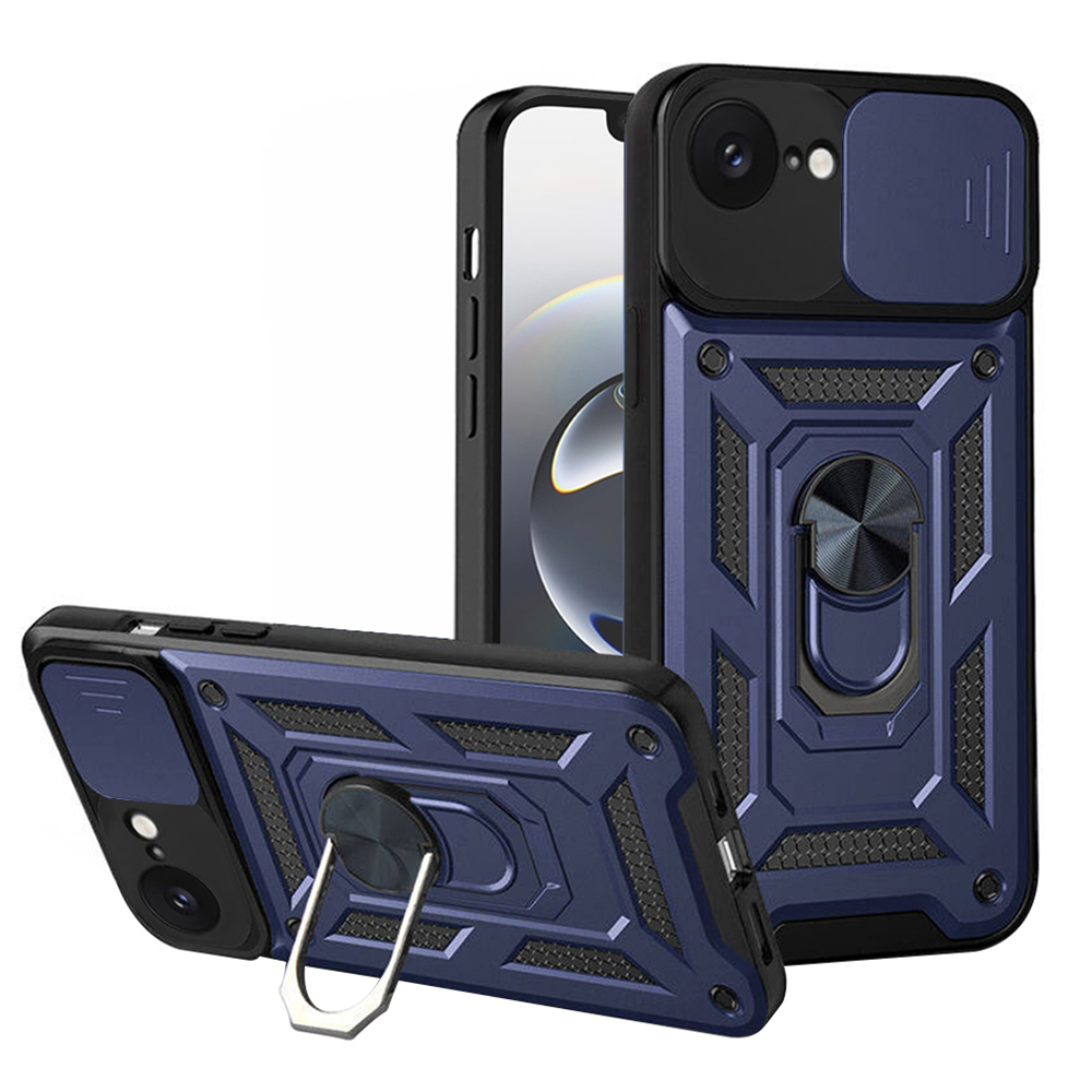 Калъф за iPhone 16e / iPhone 17e - Techsuit CamShield Series - Син