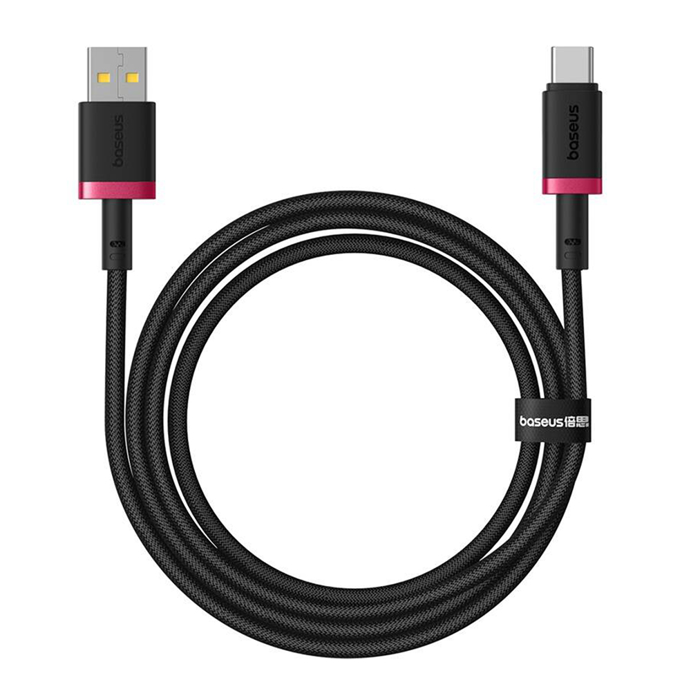 Кабел за данни USB към Type-C, 60W, 1m - Baseus Dura (P1037780802U01-01) - Черен