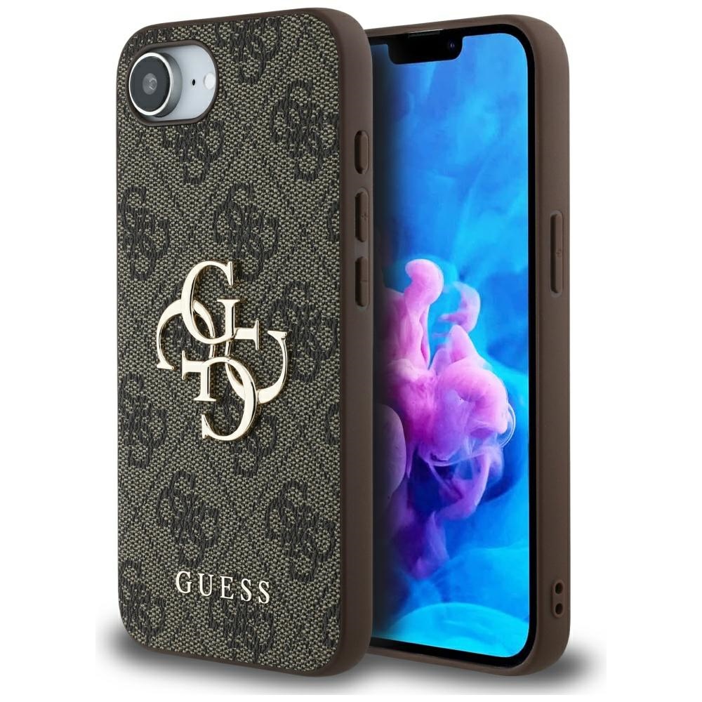 Калъф за iPhone 16e / iPhone 17e - Guess Hardcase 4G Big Logo (GUHCPSE44GMGMGBR) - Кафяв