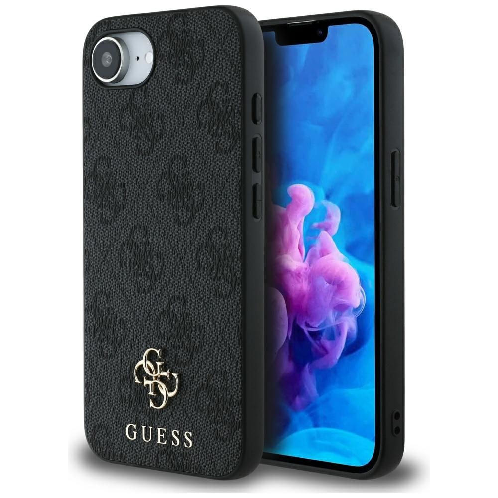 Калъф за iPhone 16e / iPhone 17e - Guess Hardcase 4G Classic MagSafe (GUHMPSE4P4SM4MK) - Черен