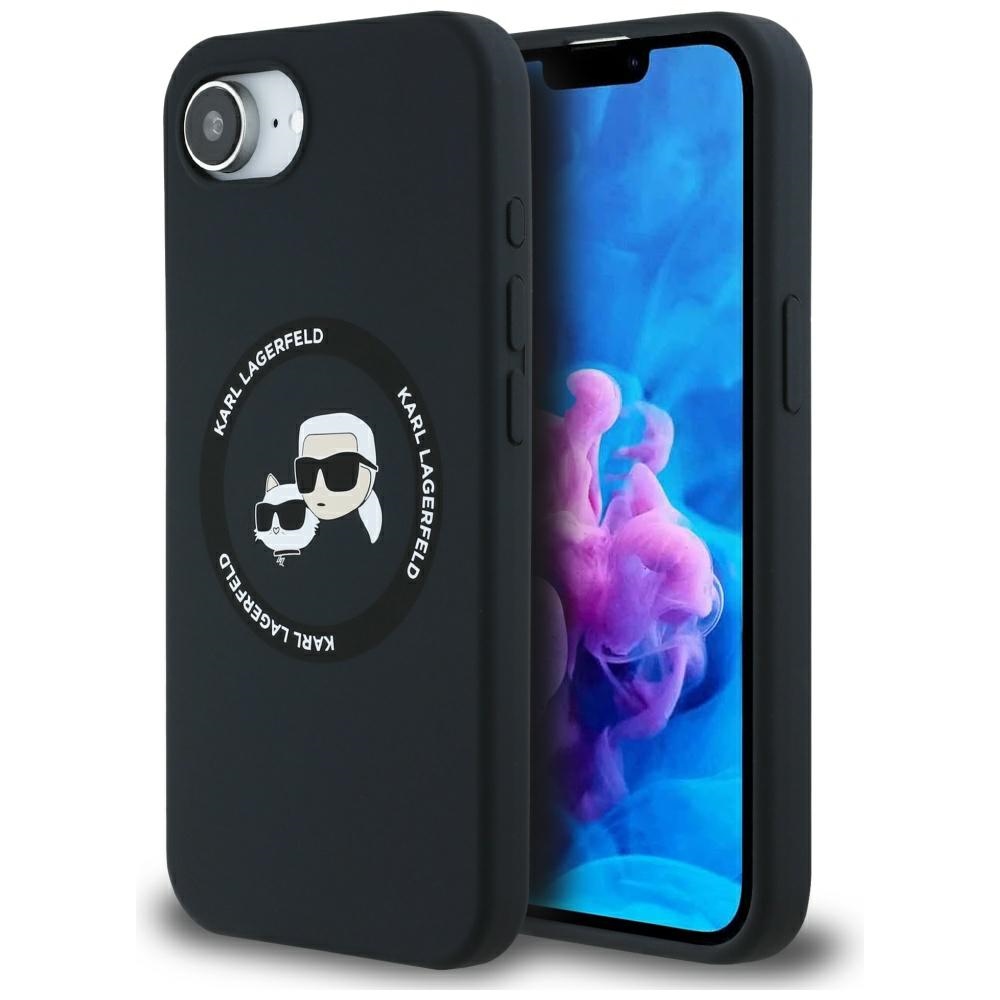 Калъф за iPhone 16e / iPhone 17e - Karl Lagerfeld Silicone MagSafe (KLHMPMPSE4SKCHTCK) - Karl&Choupette Head