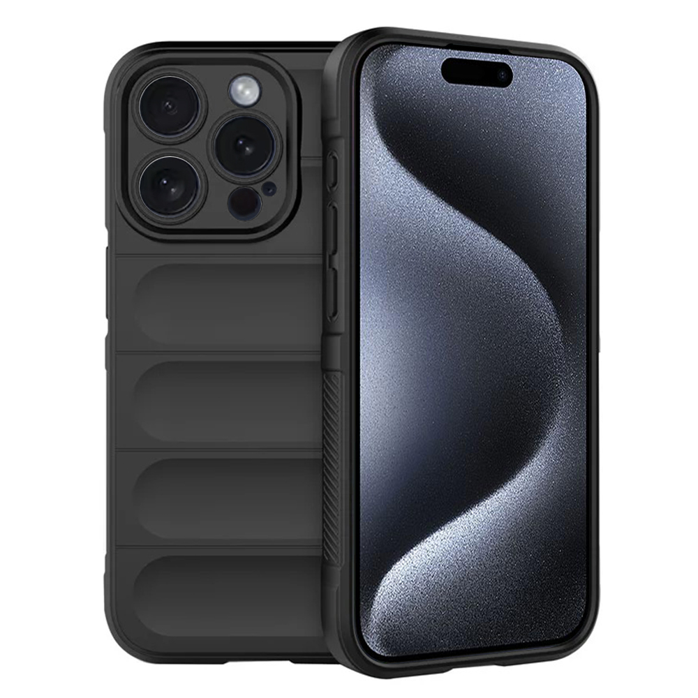 Калъф за iPhone 15 Pro - Techsuit Magic Shield - Черен