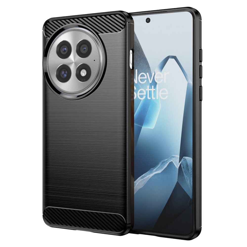Калъф за OnePlus 13 - Techsuit Carbon Silicone - Черен
