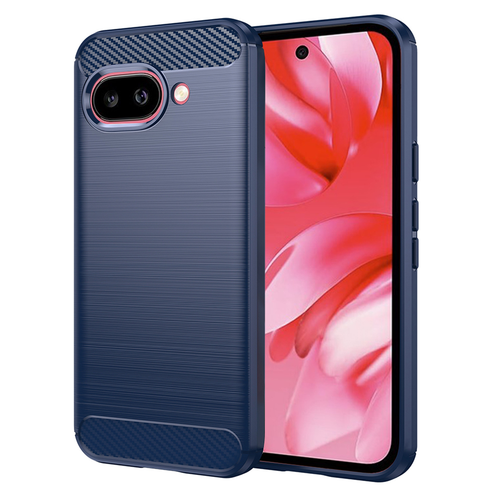 Калъф за Google Pixel 9a - Techsuit Carbon Silicone - Син