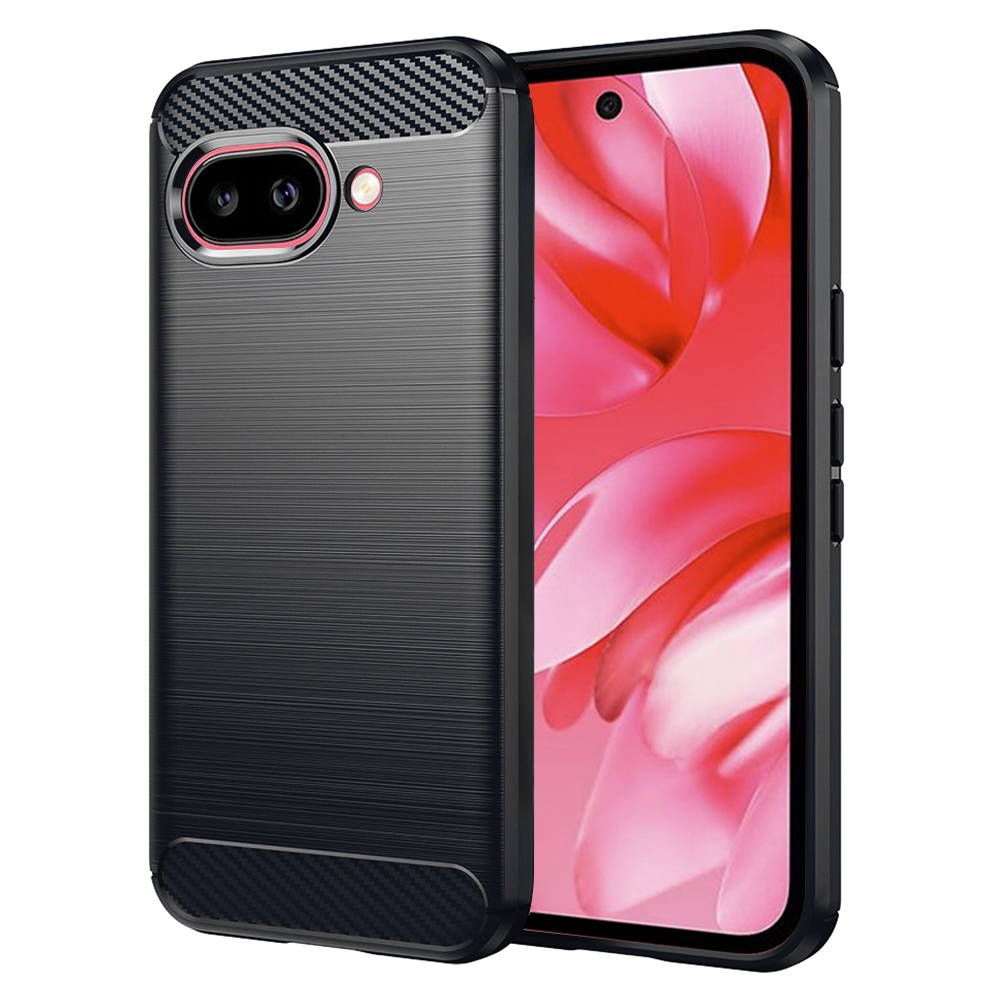 Калъф за Google Pixel 9a - Techsuit Carbon Silicone - Черен