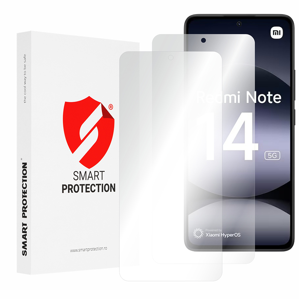 [2x Pack] Xiaomi Redmi Note 14 4G (стандартен) - Smart Protection Classic - Прозрачен