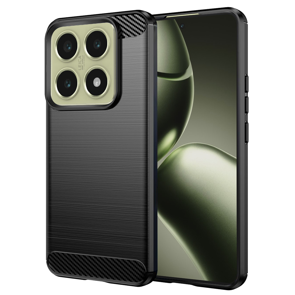Калъф за Xiaomi 14T - Techsuit Carbon Silicone - Черен