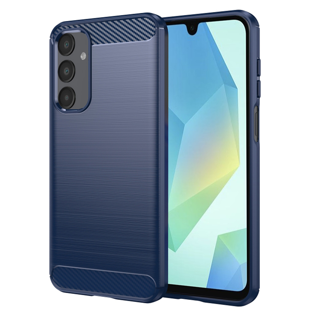 Калъф за Samsung Galaxy A16 4G / A16 5G - Techsuit Carbon Silicone - Син