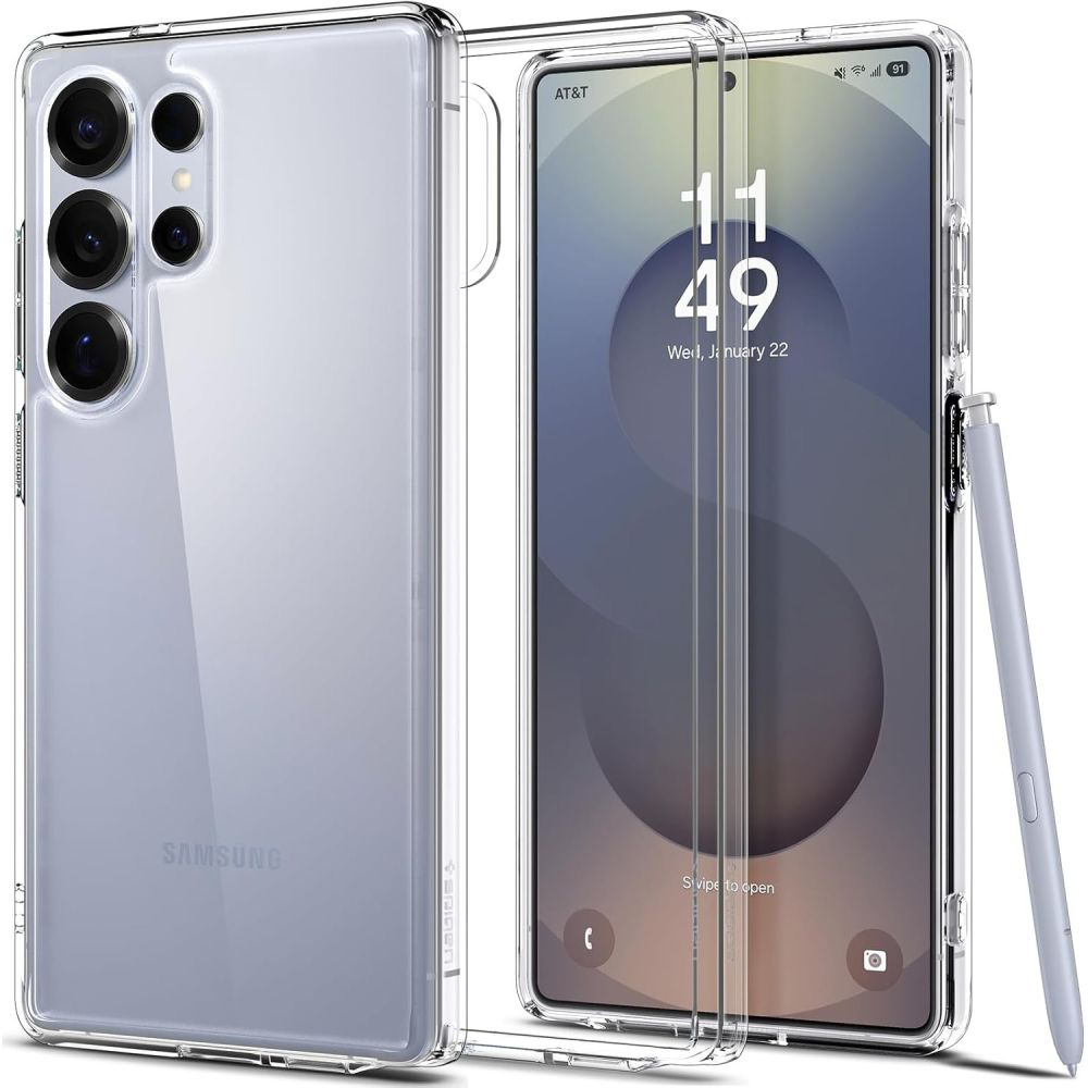 Калъф за Samsung Galaxy S25 Ultra - Spigen Ultra Hybrid (ACS08961) - Crystal Прозрачен