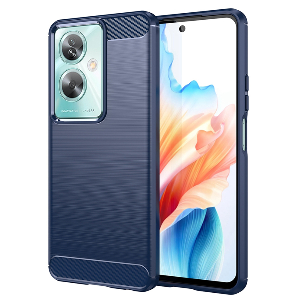 Калъф за Oppo A79 5G / OnePlus Nord N30 SE - Techsuit Carbon Silicone - Син