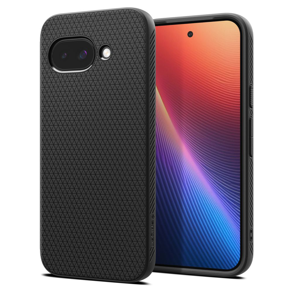 Калъф за Google Pixel 9a - Spigen Liquid Air (ACS09039) - Черен мат