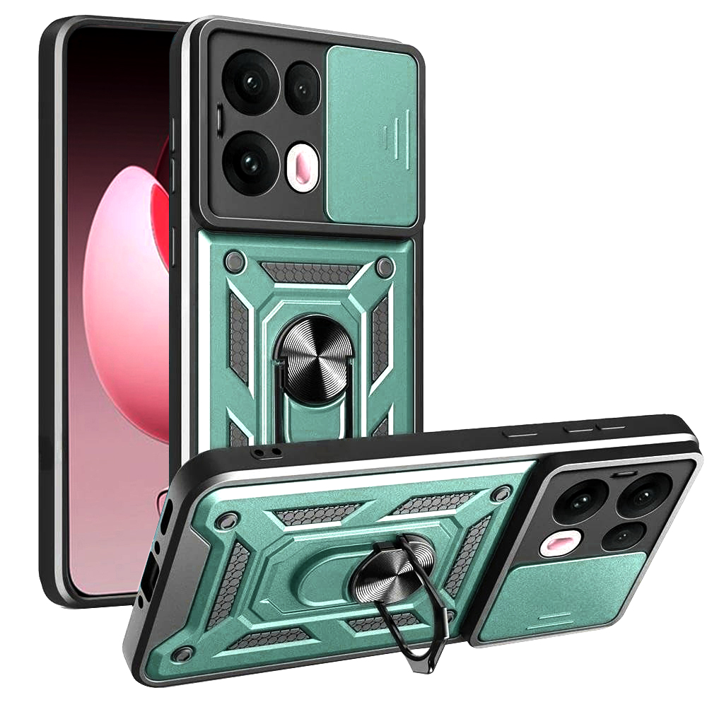 Калъф за Oppo Reno13 Pro - Techsuit CamShield Series - Зелен
