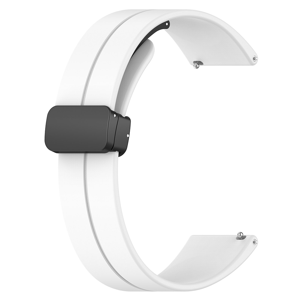 Каишка за Huawei Watch GT 4 (41mm)/W1/Honor Watch S1/Garmin Venu 2S/Vivoactive 4S - Techsuit Watchband 18mm (W011) - Бял
