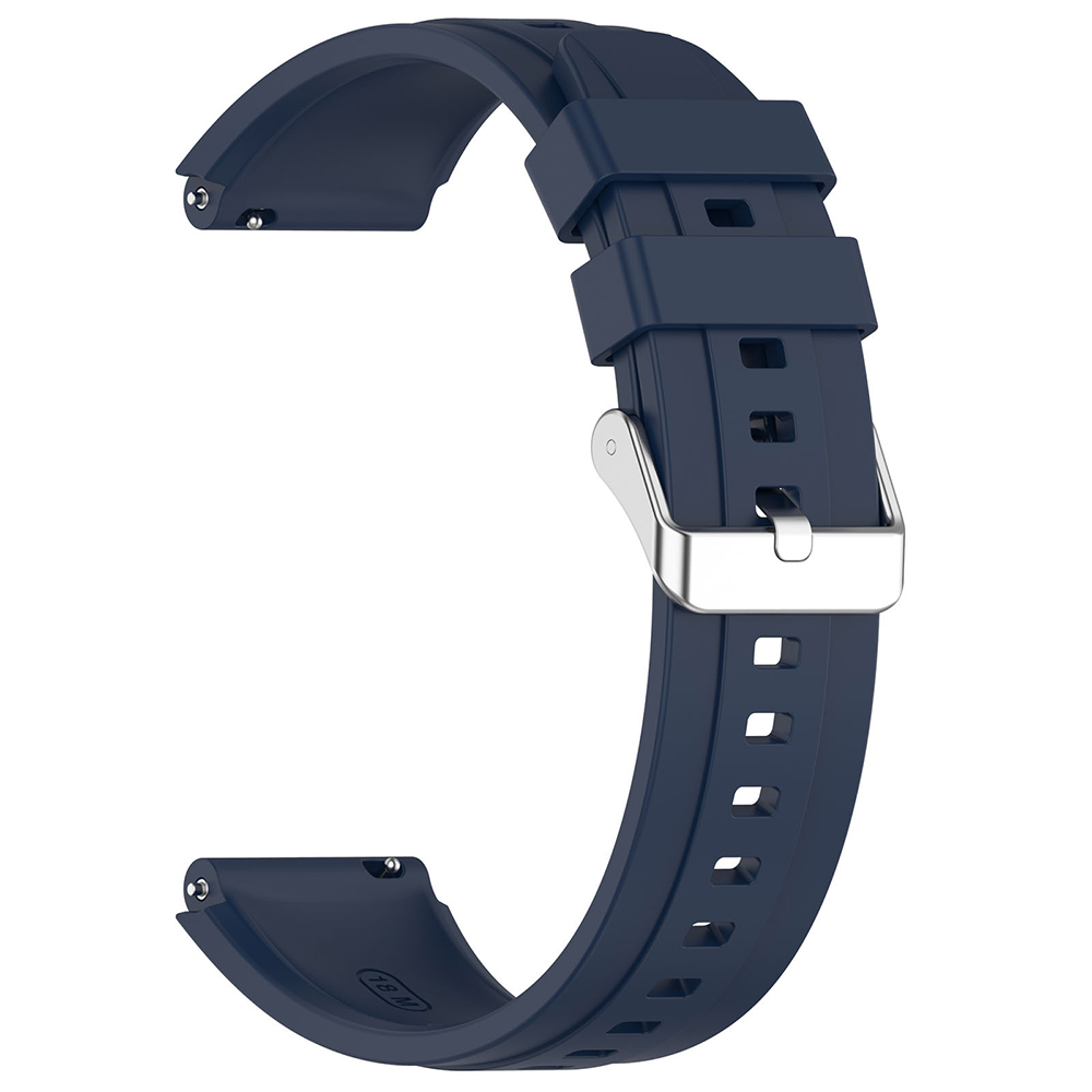 Каишка за Huawei Watch GT 4 (41mm)/W1/Honor Watch S1/Garmin Venu 2S/Vivoactive 4S - Techsuit Watchband 18mm (W075) - Тъмносин Син