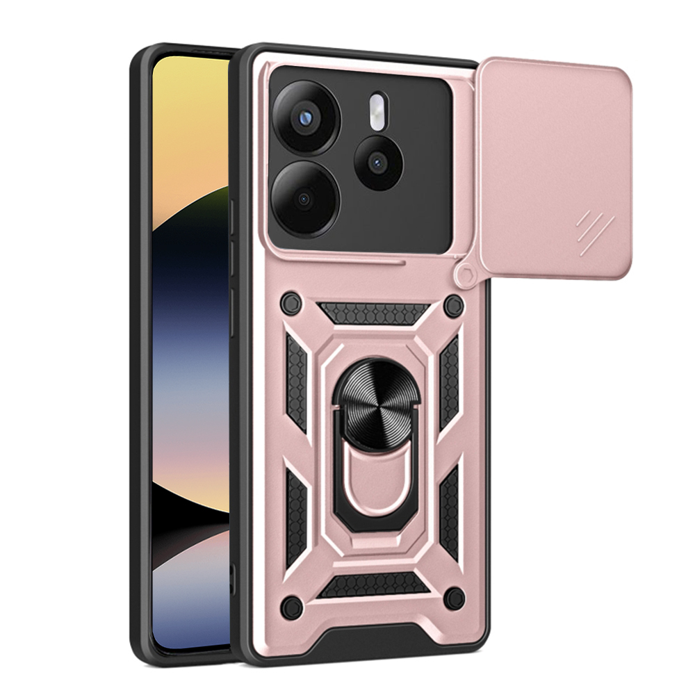 Калъф за Xiaomi Redmi Note 14 4G (регионален) - Techsuit CamShield Series - розово злато