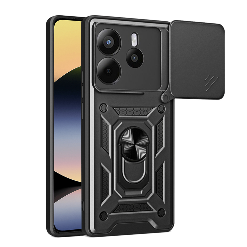 Калъф за Xiaomi Redmi Note 14 4G (стандартен) - Techsuit CamShield Series - Черен