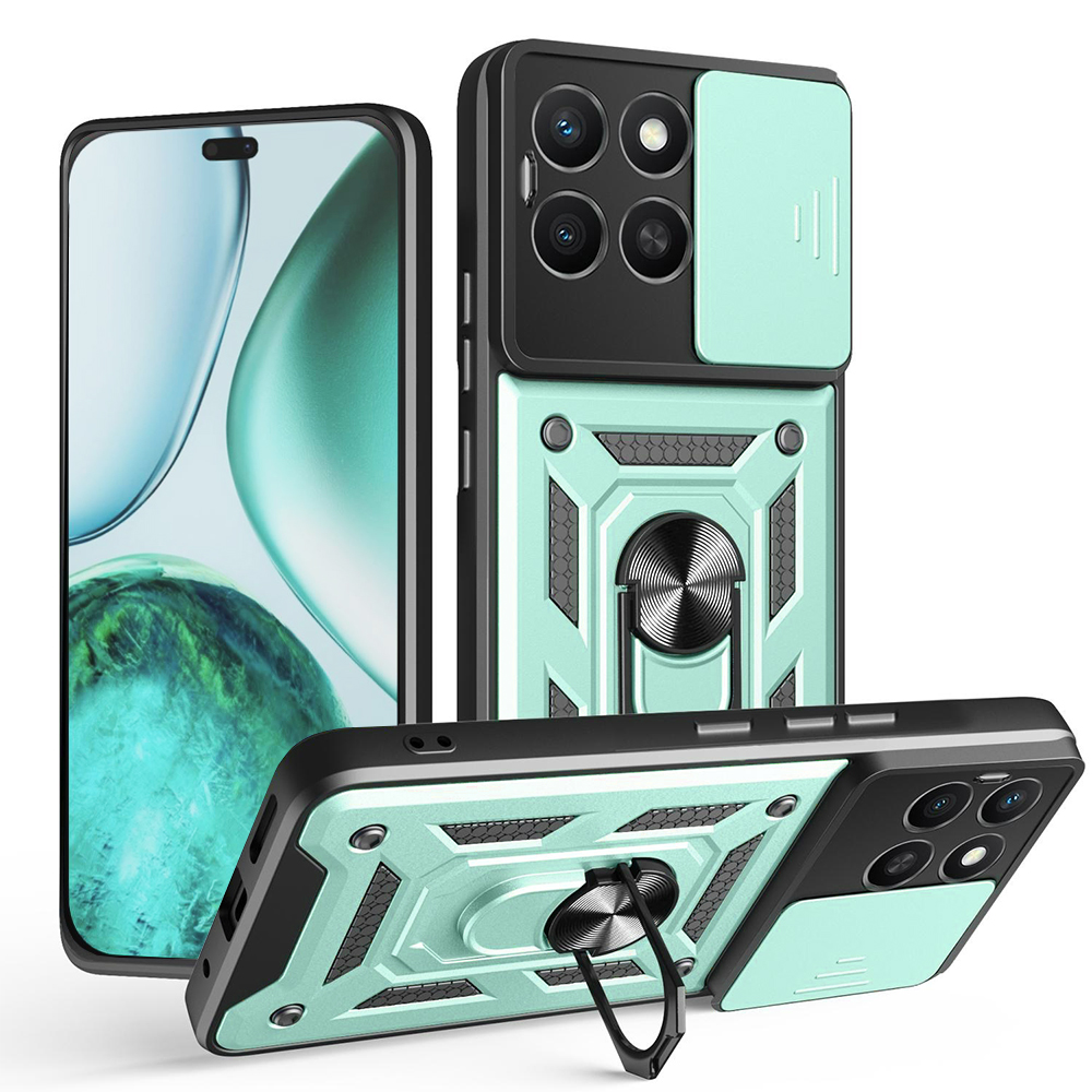 Калъф за Honor X8c - Techsuit CamShield Series - Зелен