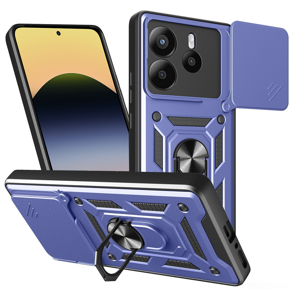 Калъф за Xiaomi Redmi Note 14 5G - Techsuit CamShield Series - Син