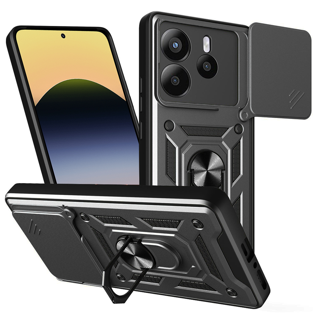 Калъф за Xiaomi Redmi Note 14 5G - Techsuit CamShield Series - Черен