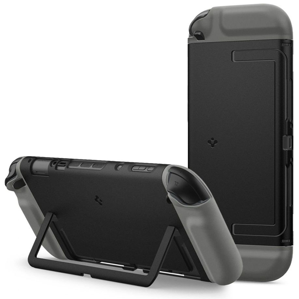Калъф със стойка за Nintendo Switch 2 - Spigen Nano Pop - Черен сезам